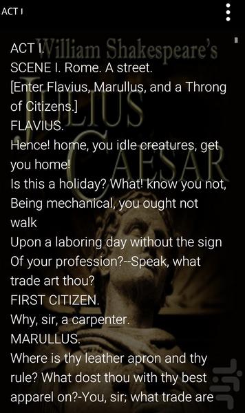 داستان ژولیوس سزار(صوت+متن) انگلیسی - Image screenshot of android app
