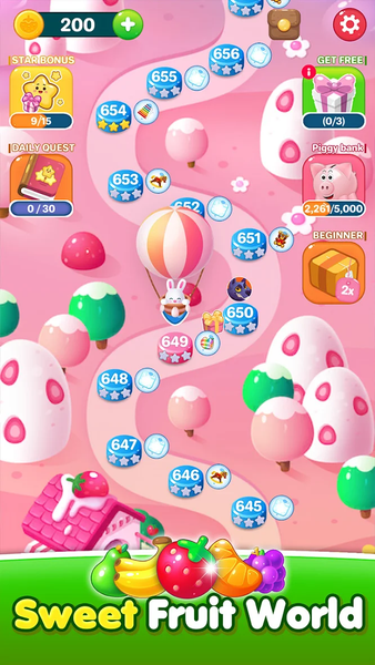 Fruit Candy Puzzle - Gameplay image of android game