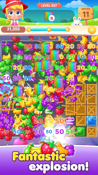 Fruit Candy Puzzle - Gameplay image of android game