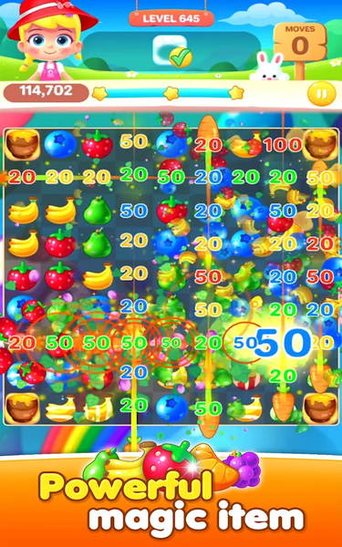 Fruit Candy Puzzle - Gameplay image of android game