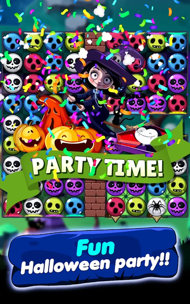 Witch Match Puzzle : Halloween - Gameplay image of android game