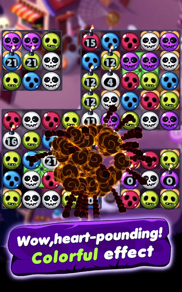 Witch Match Puzzle : Halloween - Gameplay image of android game
