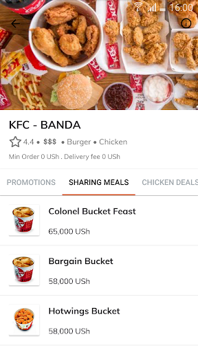 KFC Delivery - Africa - Image screenshot of android app