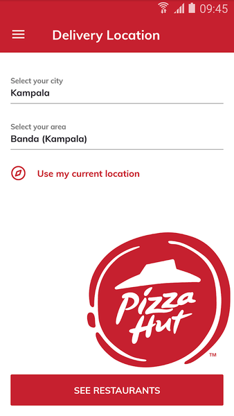 Pizza Hut Delivery - Uganda - Image screenshot of android app