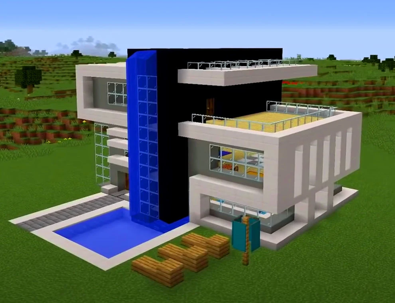 Mod Modern House Map - Image screenshot of android app