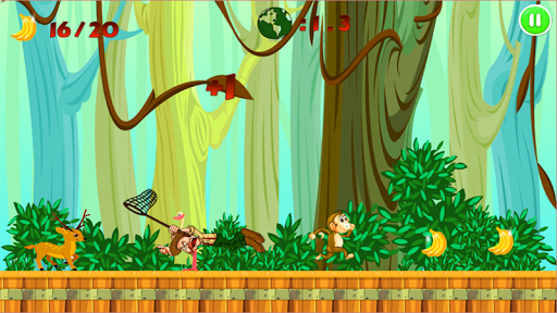 Jungle Monkey Run - Gameplay image of android game
