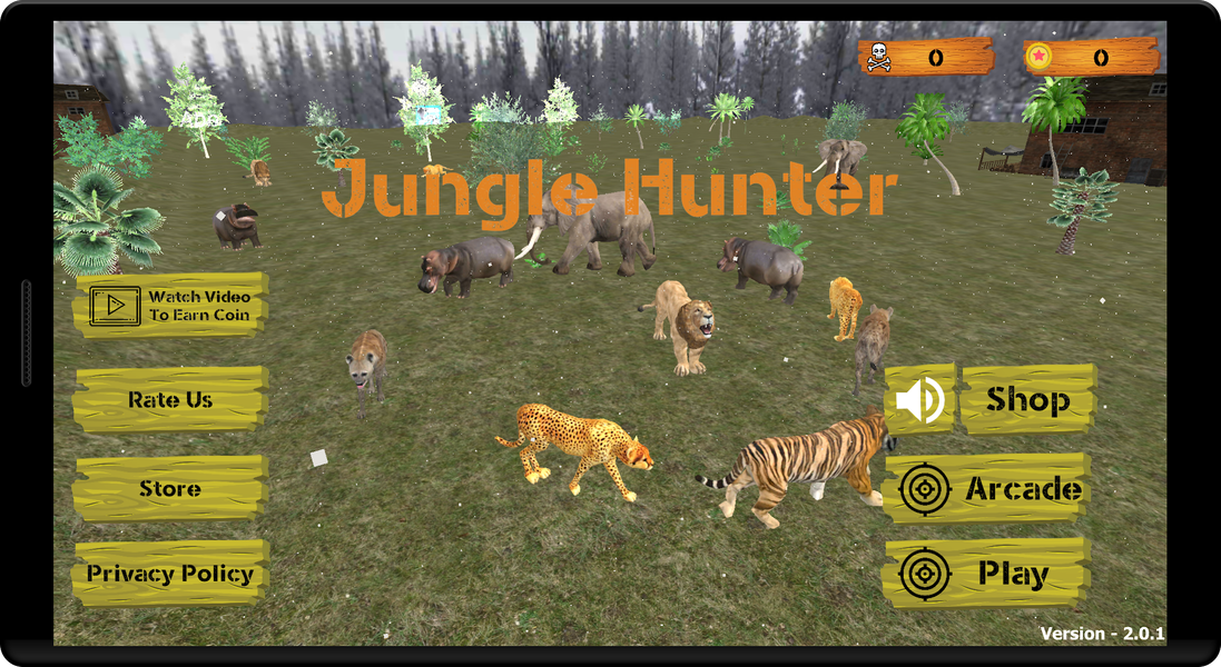 Jungle Hunting Animal Shooting - Gameplay image of android game