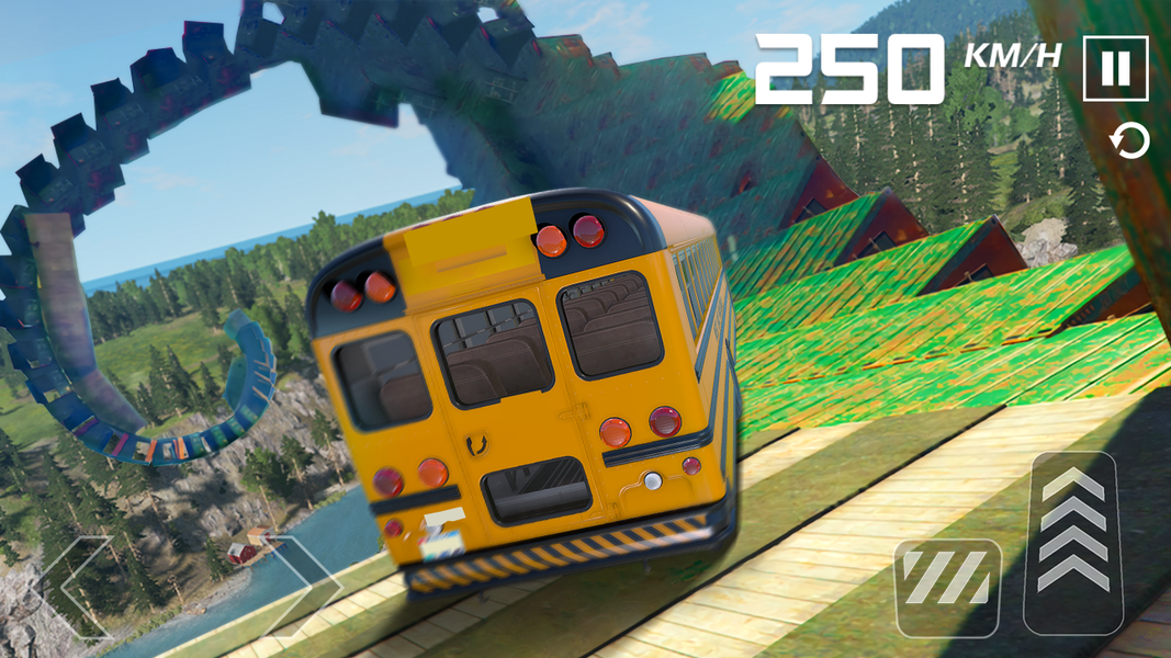 Bus Simulator: Ramp Stunt - Gameplay image of android game