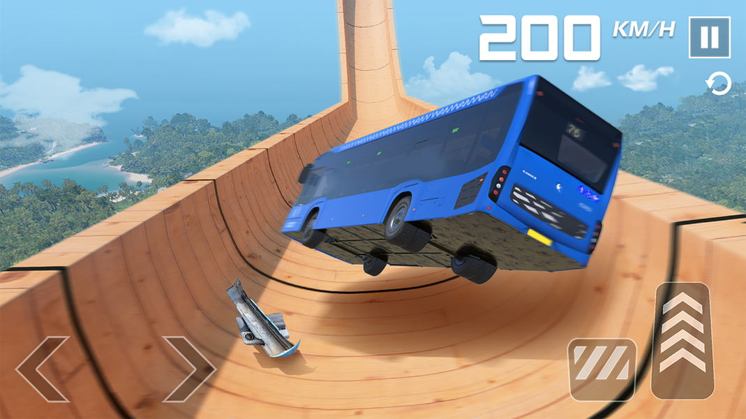 Bus Simulator: Ramp Stunt - Gameplay image of android game