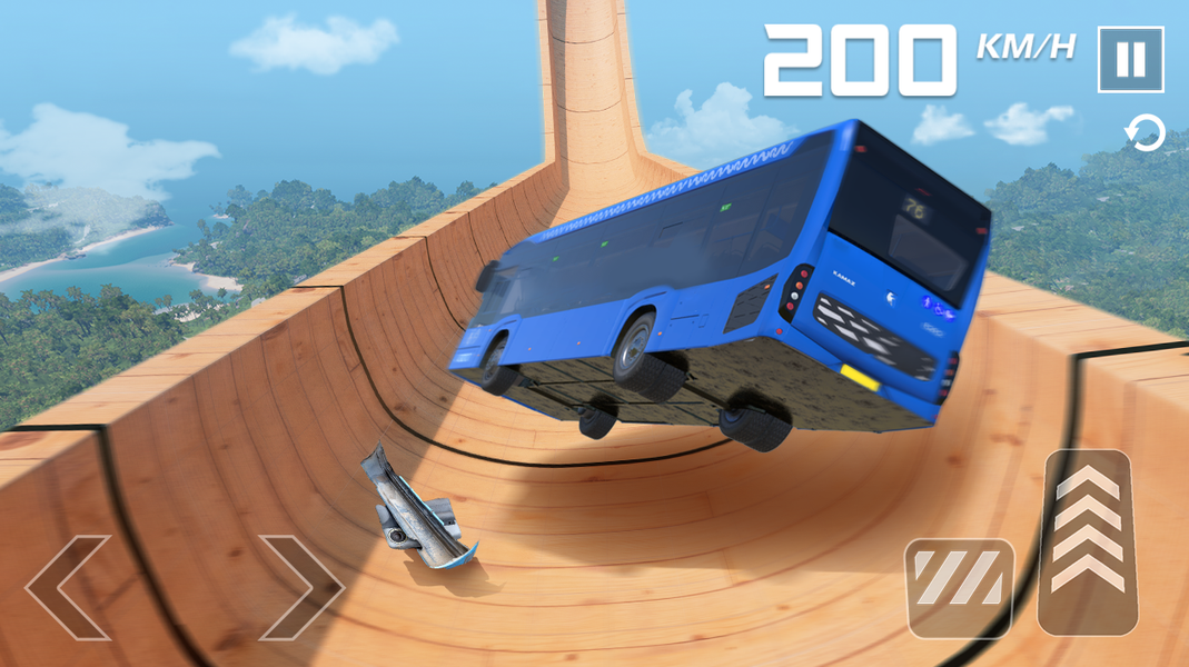 Bus Simulator: Ramp Stunt - Gameplay image of android game