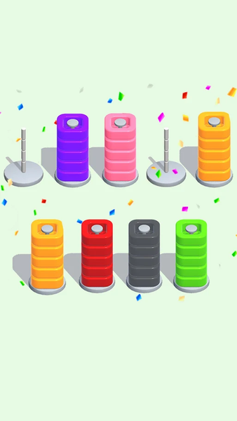 Hoop Sortpuz - Color Puzzle - عکس بازی موبایلی اندروید