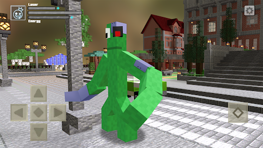 Rainbow Monster Craft Rope - Gameplay image of android game