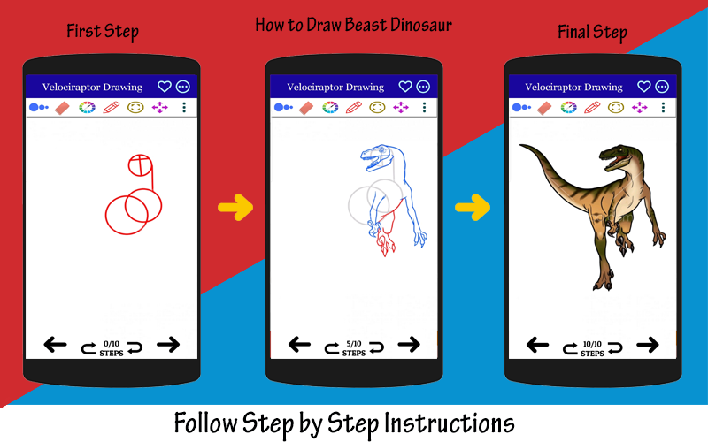 How to Draw Jurassic Dinosaur - عکس برنامه موبایلی اندروید