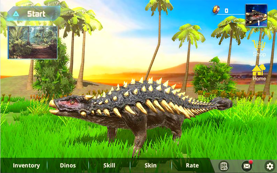 Ankylosaurus Dino Simulator - عکس بازی موبایلی اندروید