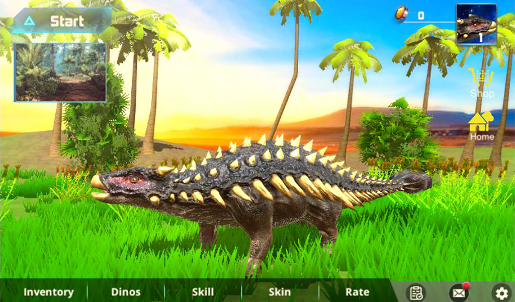 Ankylosaurus Dino Simulator - عکس بازی موبایلی اندروید