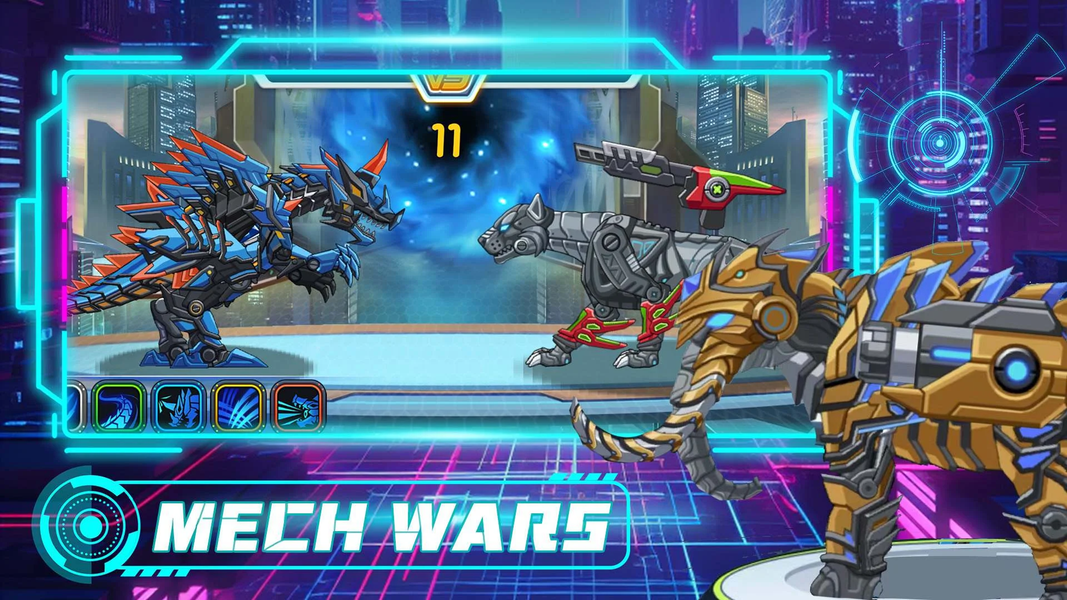 Jurassic Mecha - Gameplay image of android game