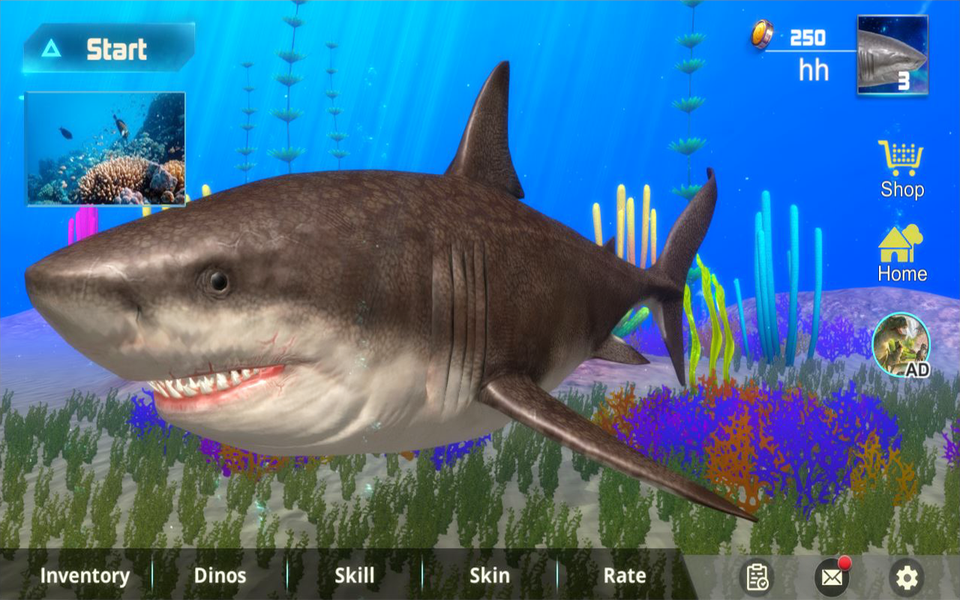 Megalodon Dino Survival Sim - عکس بازی موبایلی اندروید