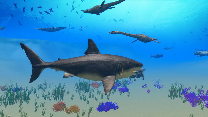Megalodon Dino Survival Sim - عکس بازی موبایلی اندروید