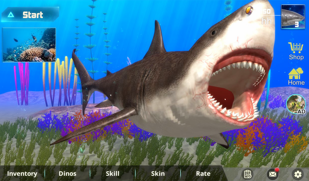 Megalodon Dino Survival Sim - عکس بازی موبایلی اندروید