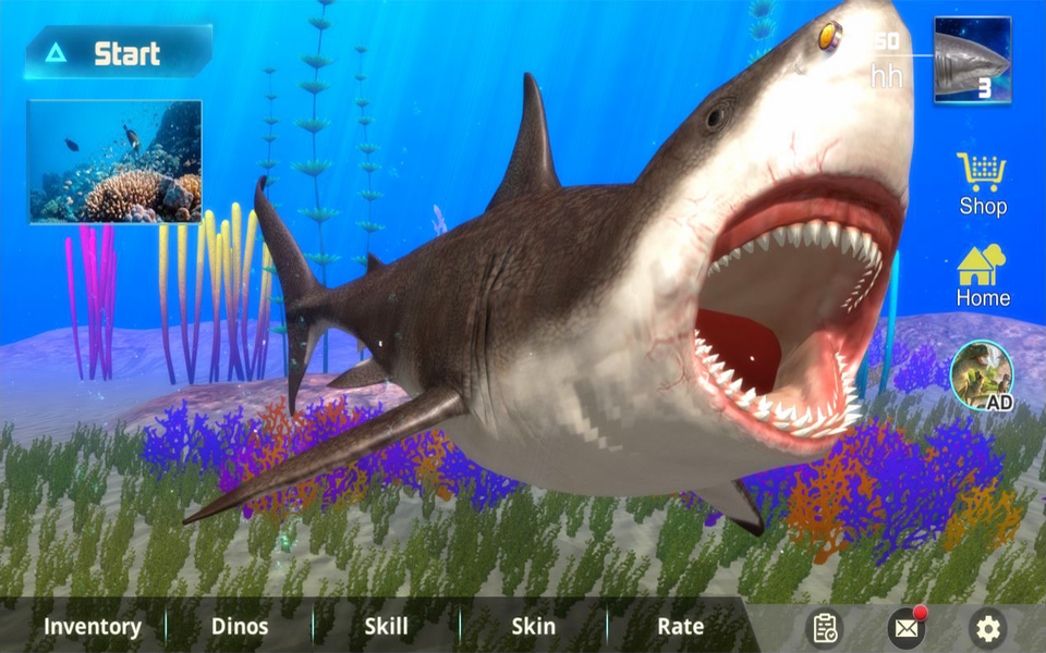 Megalodon Dino Survival Sim - عکس بازی موبایلی اندروید