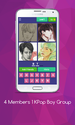 4 Members 1 KPop Boy Group - Gameplay image of android game