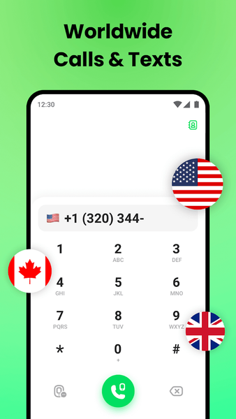 JusTalk 2nd Phone Number - Image screenshot of android app
