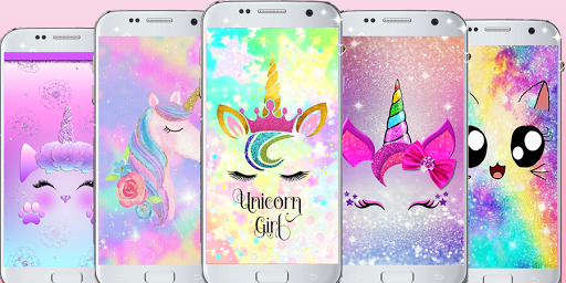 Cute unicorn backgrounds - kawaii Wallpapers - Image screenshot of android app