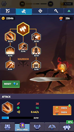 Idle Stick Heroes - عکس بازی موبایلی اندروید