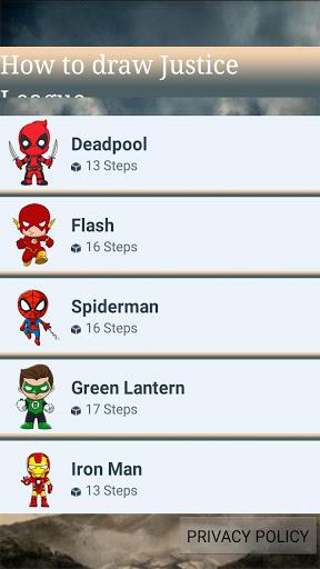 How To Draw Justice League - عکس بازی موبایلی اندروید
