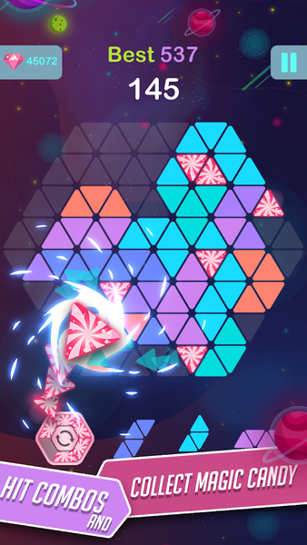 Triangle - Block Puzzle Game - Gameplay image of android game