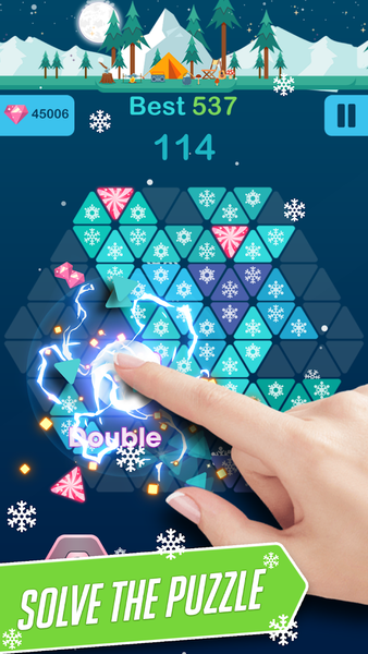 Triangle - Block Puzzle Game - Gameplay image of android game