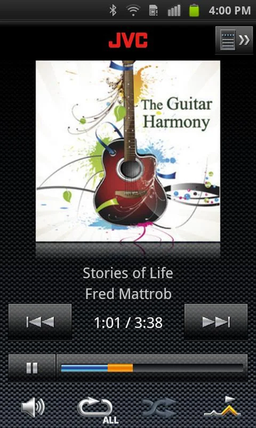 JVC Music Control - Image screenshot of android app