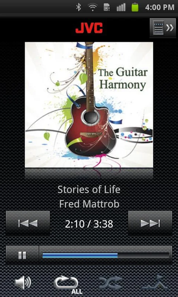 JVC Music Control - Image screenshot of android app