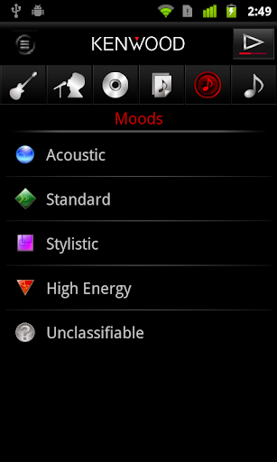 KENWOOD Music Control - عکس برنامه موبایلی اندروید