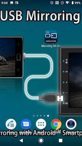 Mirroring OA for KENWOOD - Image screenshot of android app