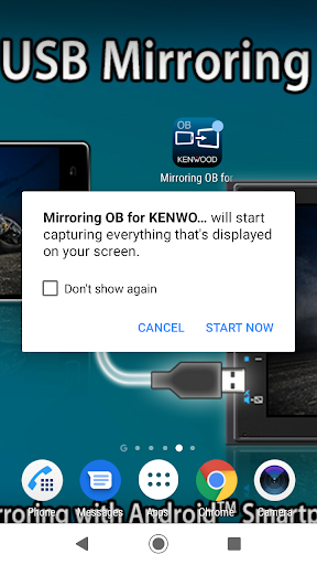 Mirroring OB for KENWOOD - Image screenshot of android app