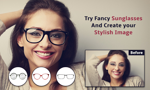 Frames Eyeglasses & Sunglasses: Face Snap Editor - Image screenshot of android app