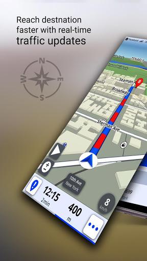 GPS+ Maps, Navigation, Traffic - Image screenshot of android app