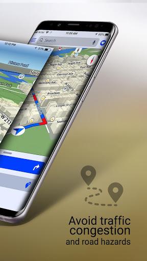 GPS+ Maps, Navigation, Traffic - Image screenshot of android app