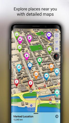GPS+ Maps, Navigation, Traffic - عکس برنامه موبایلی اندروید