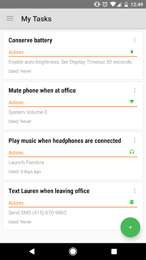 Trigger - Task Launcher - عکس برنامه موبایلی اندروید
