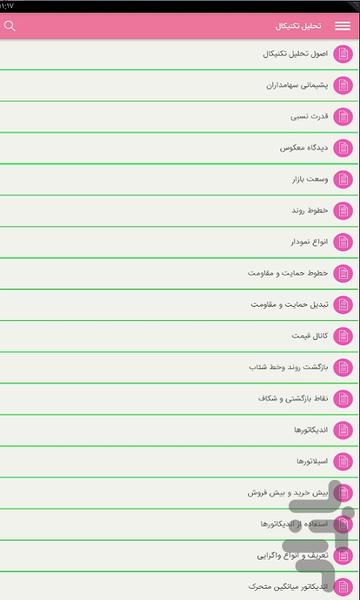 نرم افزار صفر تا صد بورس - Image screenshot of android app