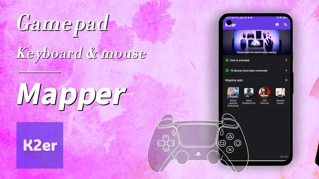 K۲er - Gamepad Keyboard Mapper - عکس برنامه موبایلی اندروید