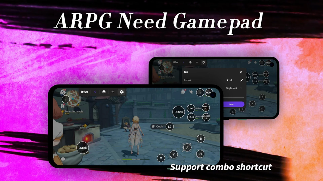 K۲er - Gamepad Keyboard Mapper - عکس برنامه موبایلی اندروید