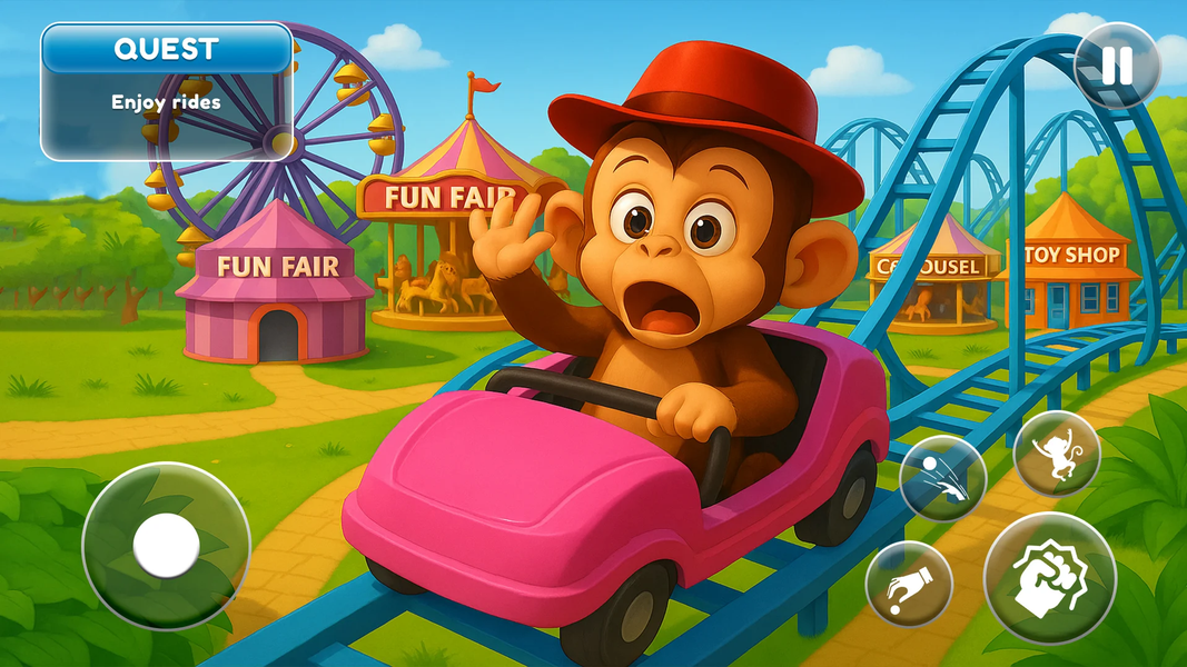 I'M Naughty Monkey Zoo Pranks - Gameplay image of android game
