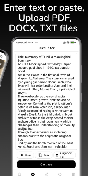 Summary: Summarize Book & Text - عکس برنامه موبایلی اندروید