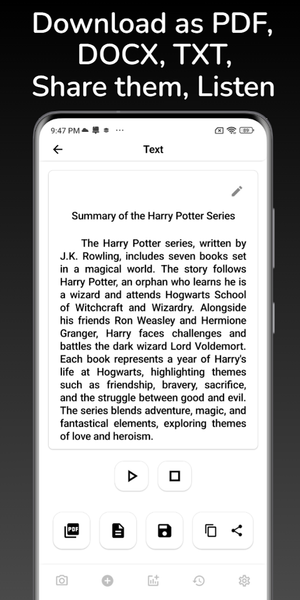 Summary: Summarize Book & Text - عکس برنامه موبایلی اندروید