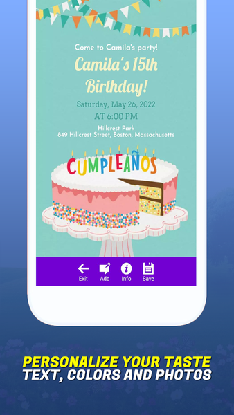 Invitation Maker & Card Design - Image screenshot of android app