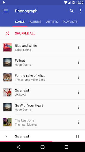 Phonograph Music Player - عکس برنامه موبایلی اندروید