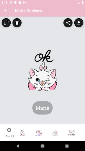 WAStickerApps: Marie Stickers - Image screenshot of android app
